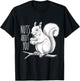 Nuts About You Squirrel Romantic Design for Couples T-Shirt - T-Shirt | Black