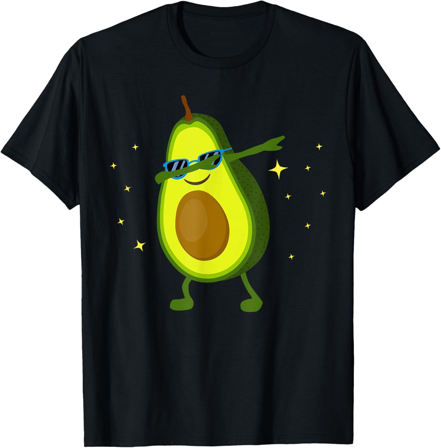 Dabbing Avocado Dabbing Fruit Shirts Vegan Avocado T-Shirt - T-Shirt | Black
