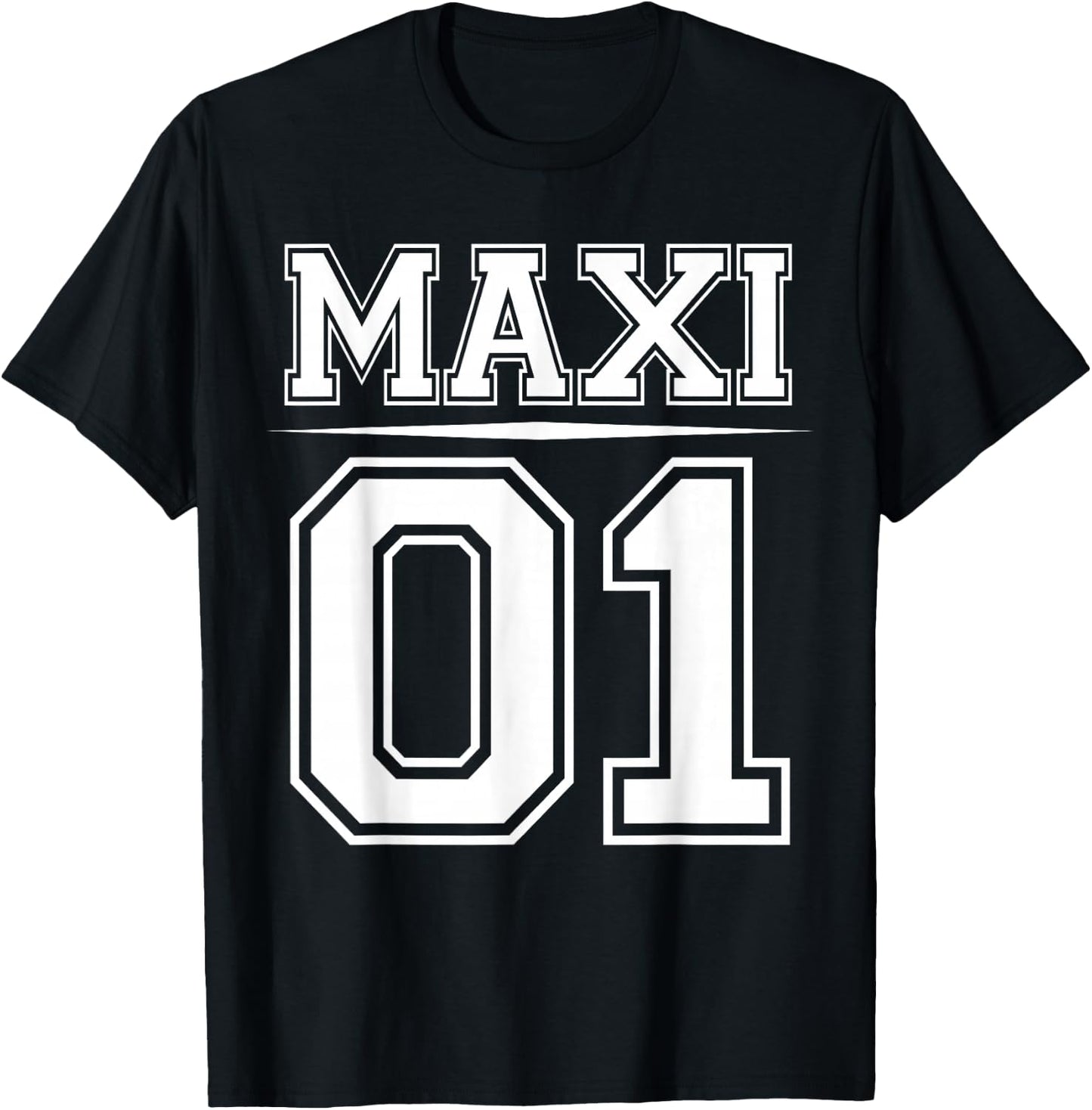 MAXI 01 Familien Outfit | Mutter Vater Kind Set Partnerlook T-Shirt - T-Shirt | Black