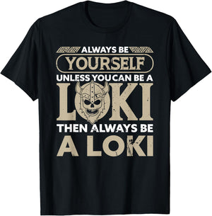Wikinger Götter Loki Spruch der Nordischen Mythologie Schwarz S T-Shirt - T-Shirt | Black