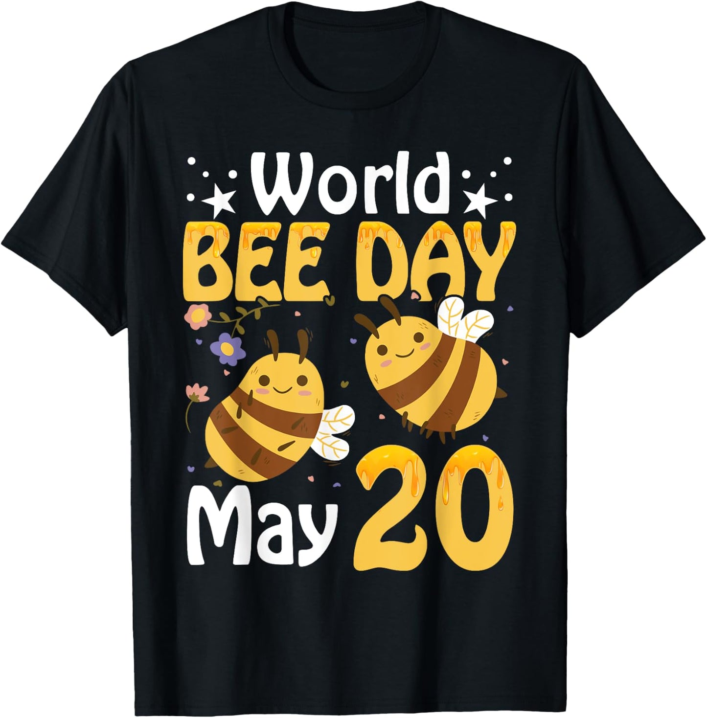 World bee day - bees T-Shirt - T-Shirt | Black