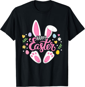 Dabbing Rabbit Easter Day Eggs Dab Boys Girls Kid gift bunny T-Shirt - T-Shirt | Black