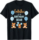 Birthday Bear Daddy Godfather Of The Birthday Boy T-Shirt - T-Shirt | Black