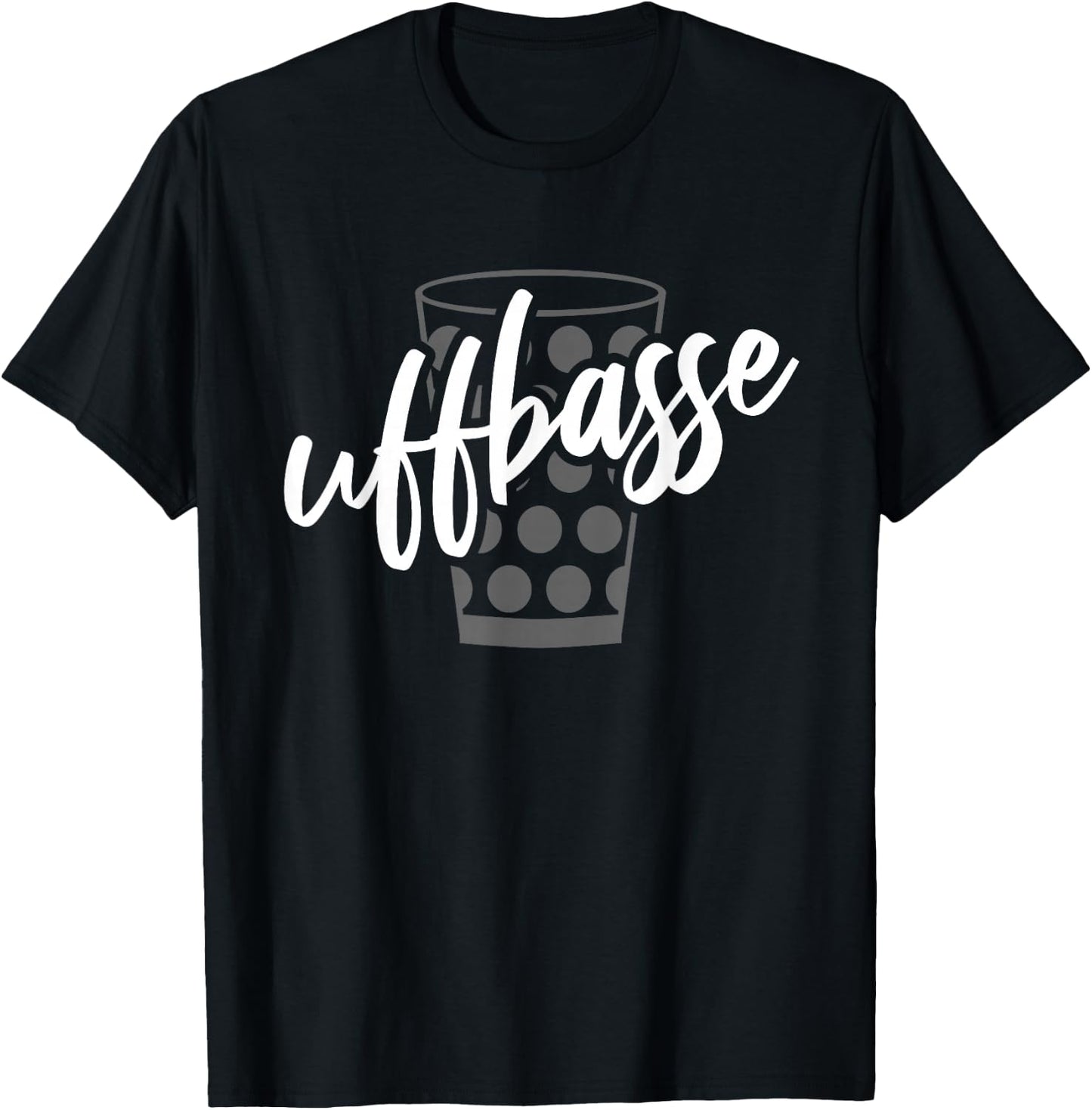 with German Text "Uffbasse Pfalz", black T-Shirt - T-Shirt | Black