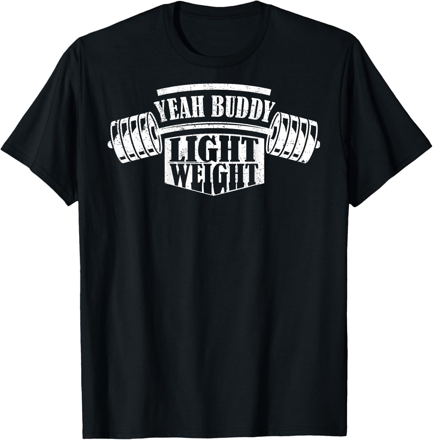 YEAH BUDDY - Bodybuilding Training Gym Fitness (BACK) , black T-Shirt - T-Shirt | Black
