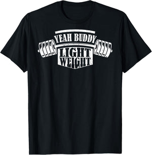 YEAH BUDDY - Bodybuilding Training Gym Fitness (BACK) , black T-Shirt - T-Shirt | Black