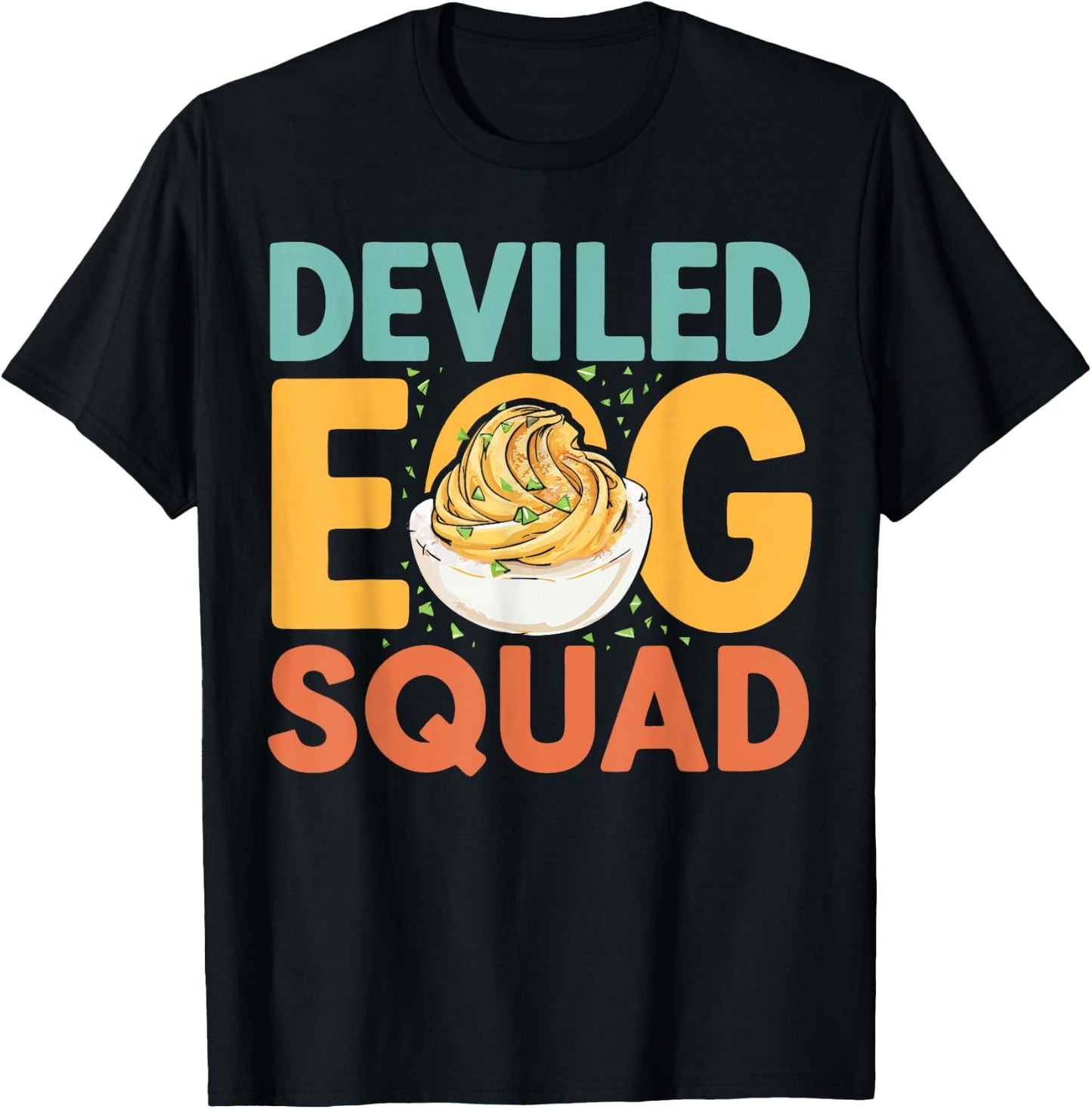 Deviled Egg Squad Thanksgiving Dinner Deviled Eggs T-Shirt - T-Shirt | Black