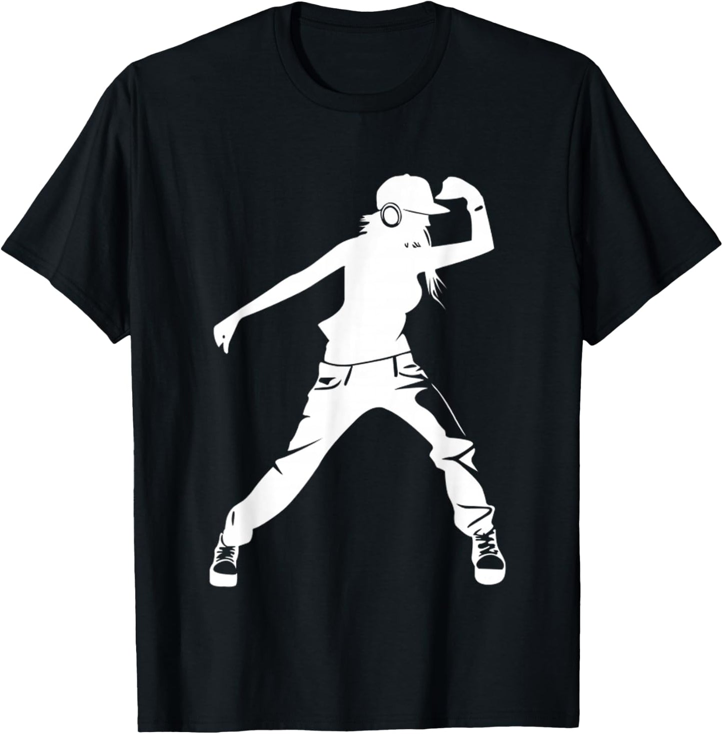 Girl Loves to Dance Hip Hop - Hiphop Dancer Breakdancing T-Shirt - T-Shirt | Black