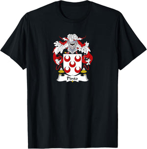 Pinto Coat of Arms - Family Crest T-Shirt - T-Shirt | Black