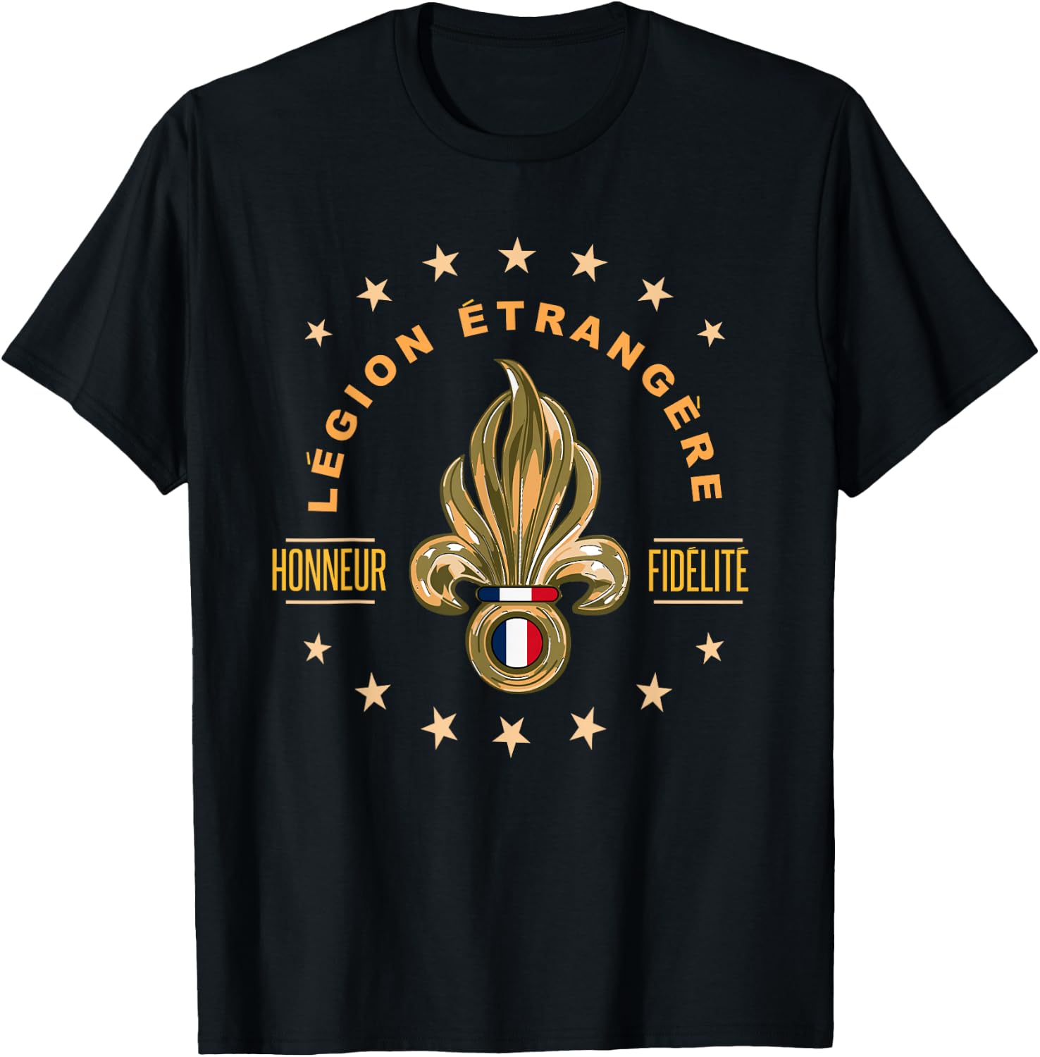 French military army etrangere troop saying design T-Shirt - T-Shirt | Black