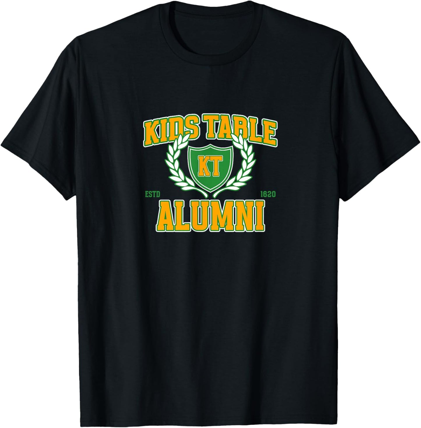 Kids Table Alumni Thanksgiving Dinner Meal Kiddie Immature T-Shirt - T-Shirt | Black