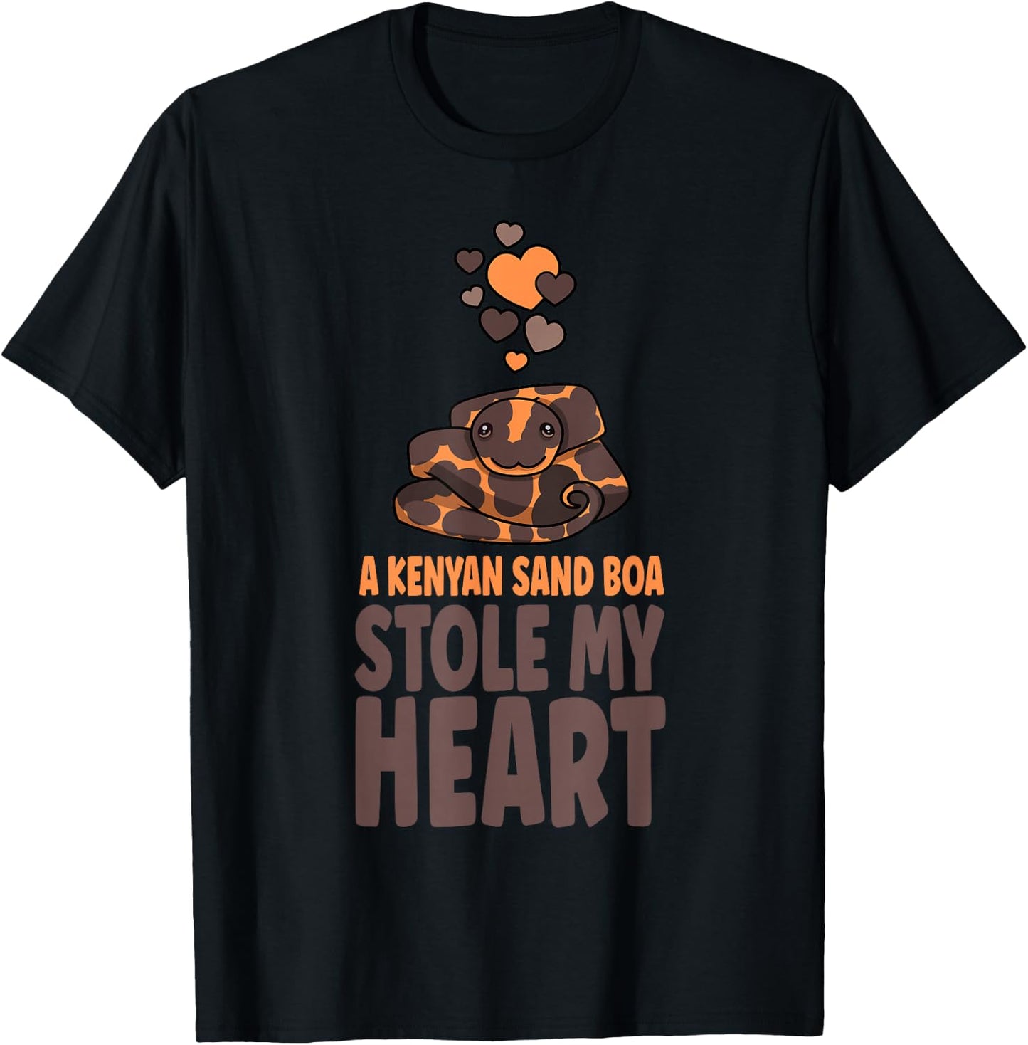 Cute Boa Owner A Kenyan Sand Boa Stole My Heart T-Shirt - T-Shirt | Black
