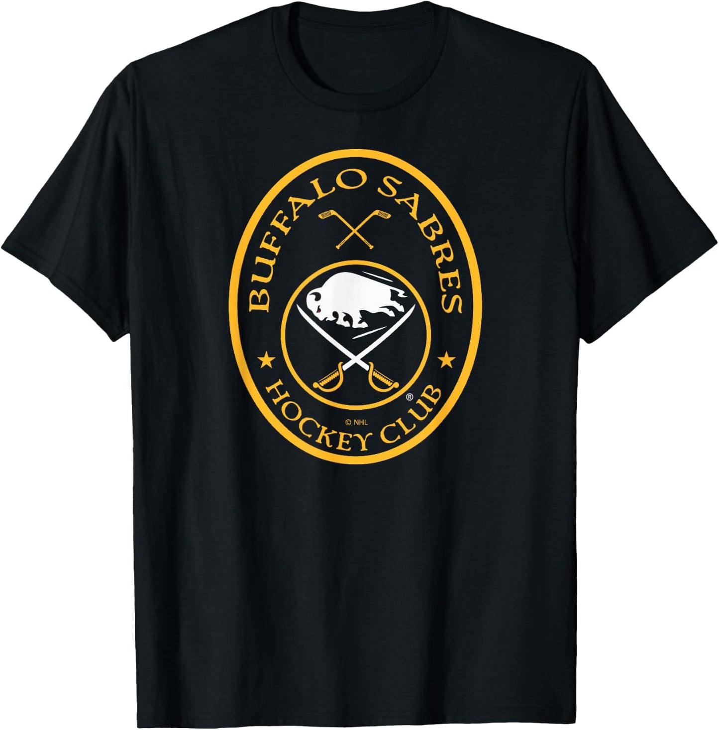 Buffalo Sabres Iconic Royal Blue Officially Licensed T-Shirt - T-Shirt | Black
