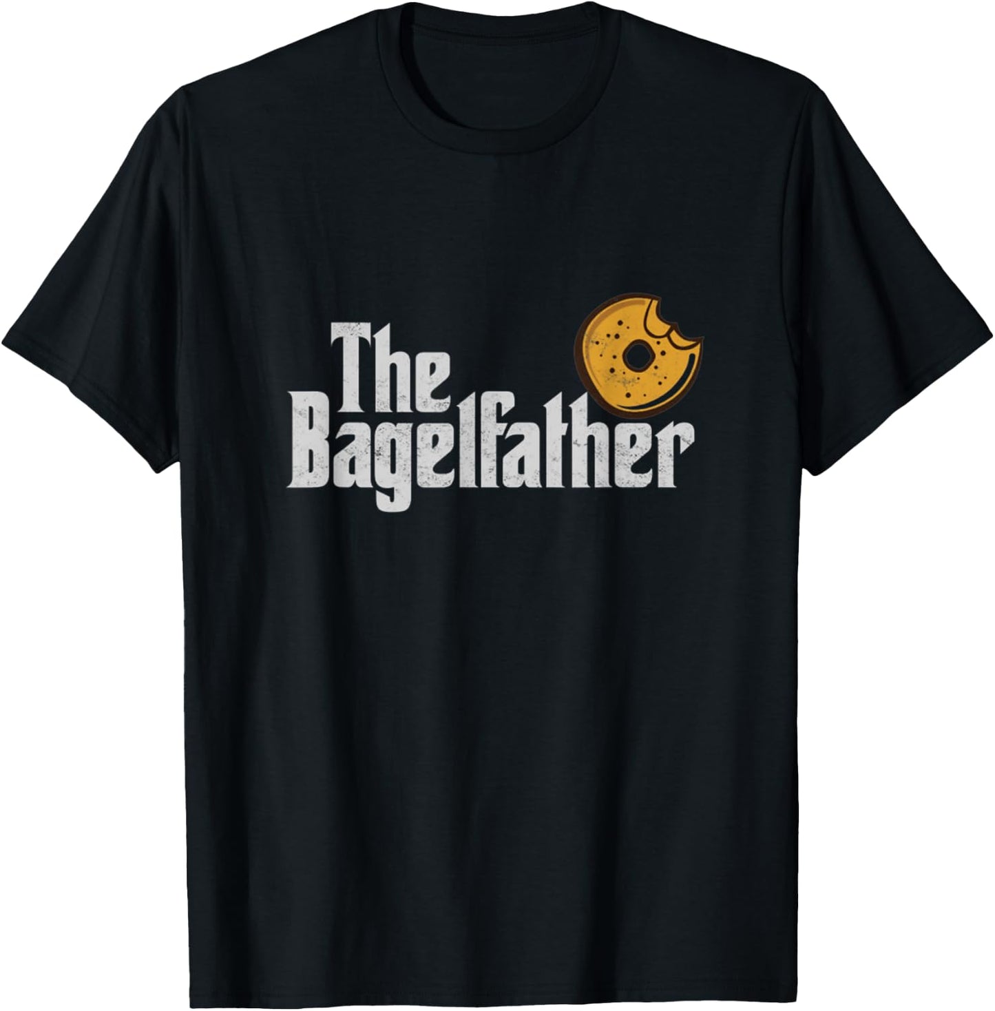 The Bagel Father sesame Bagels Lover Dad Baker Father's Day T-Shirt - T-Shirt | Black