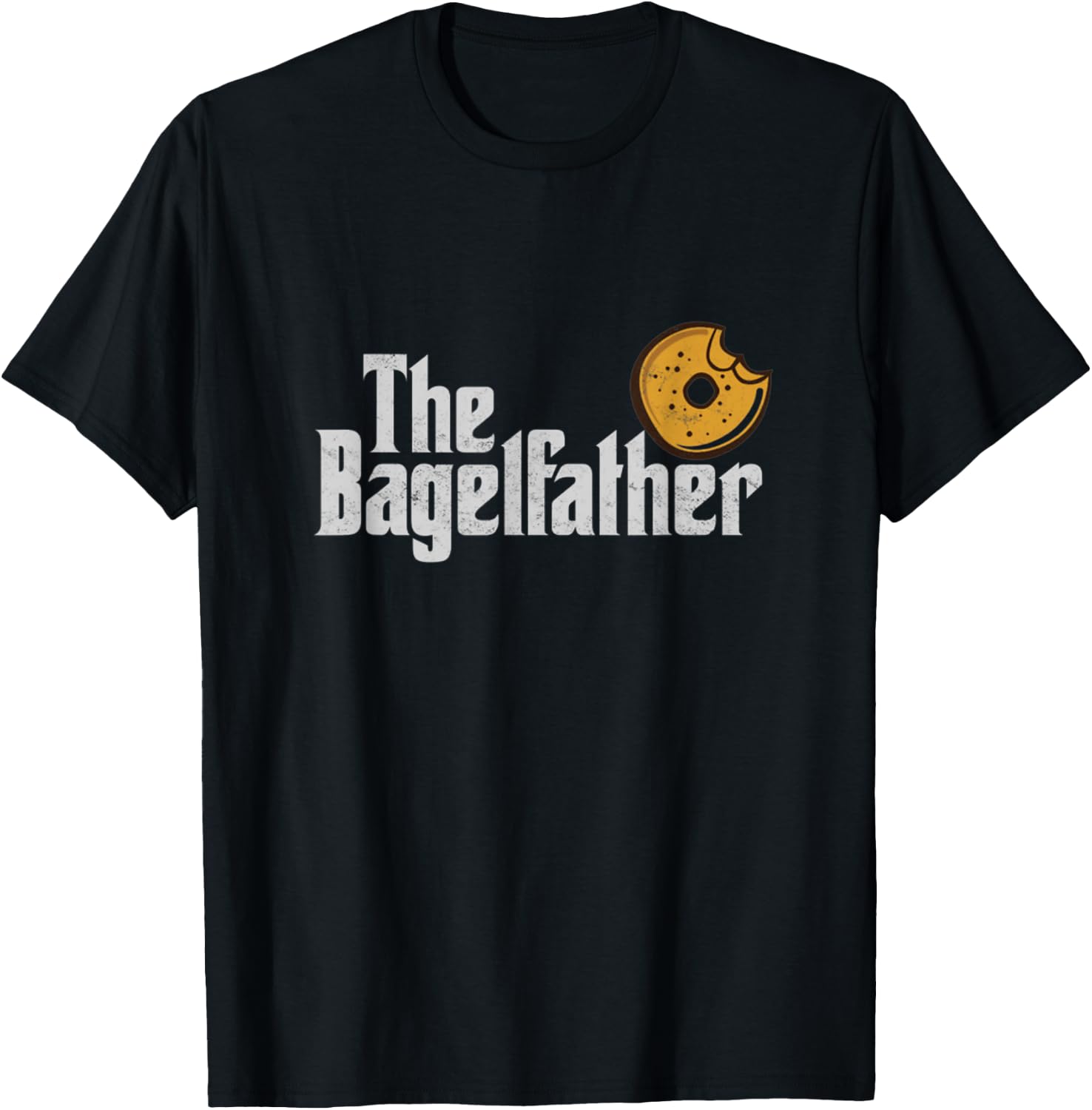The Bagel Father sesame Bagels Lover Dad Baker Father's Day T-Shirt - T-Shirt | Black