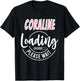 Coraline Custom Personalized Baby Loading Shirt Baby Shower T-Shirt - T-Shirt | Black