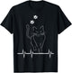 Cat Cat Heartbeat Kitten , black T-Shirt - T-Shirt | Black