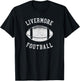 Livermore Football Distressed Vintage 80's Throwback Classic T-Shirt - T-Shirt | Black