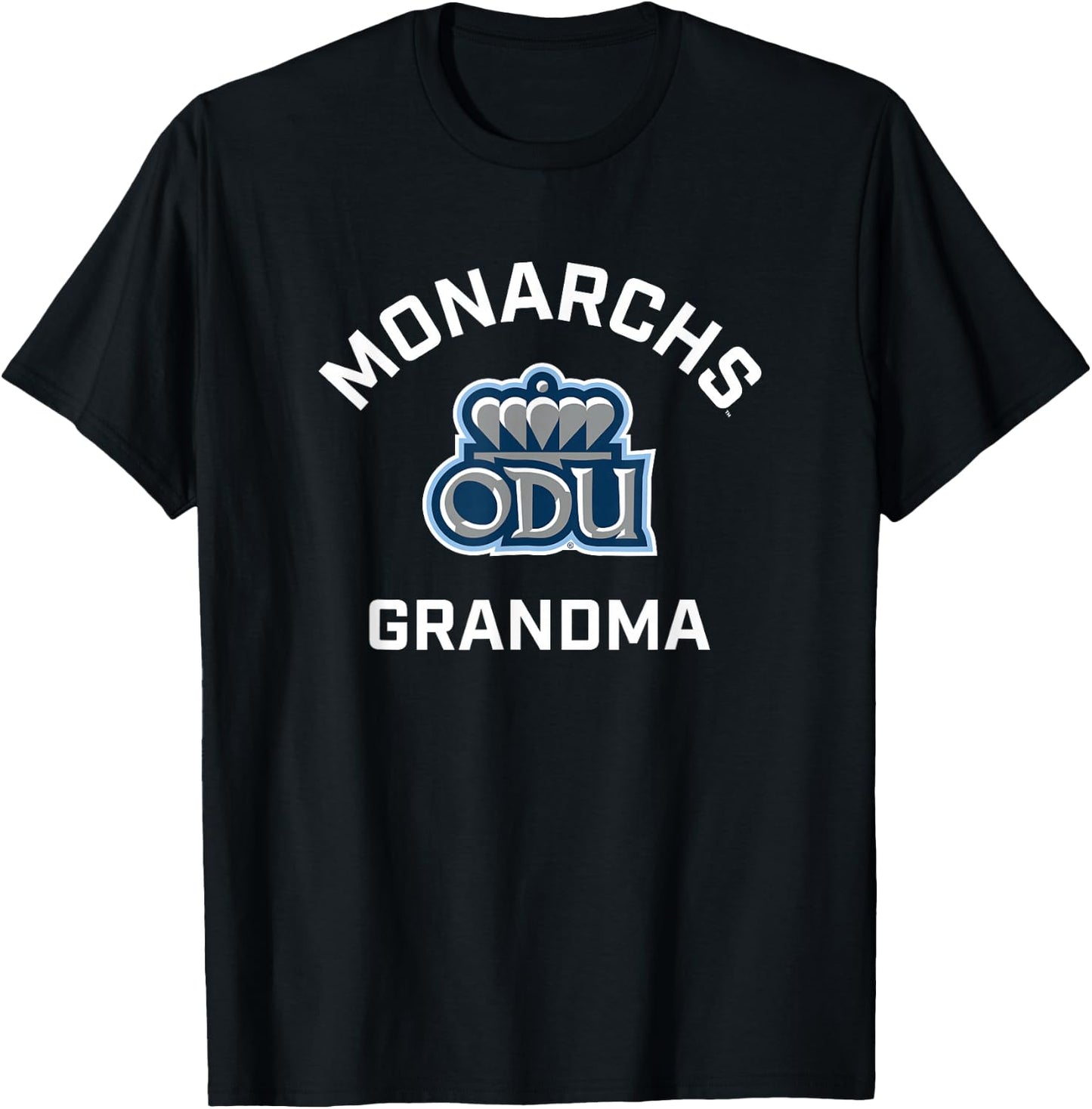 Old Dominion University ODU Monarchs Arched Grandma T-Shirt - T-Shirt | Black
