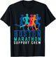 2024 Marathon Boston Support Crew Marathon Boston Runner T-Shirt - T-Shirt | Black