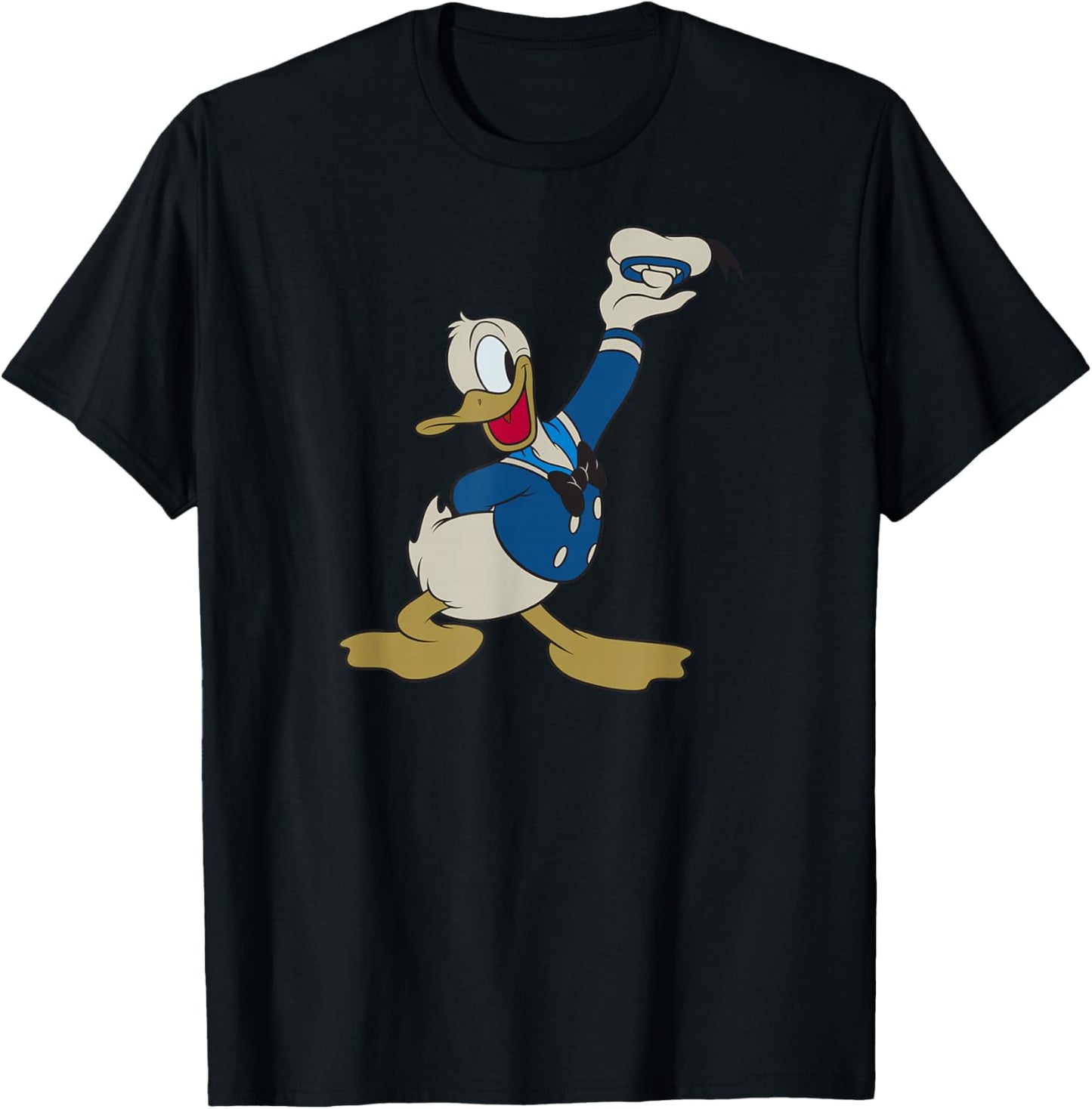 Donald Duck - Duck Salute T-Shirt - T-Shirt | Black