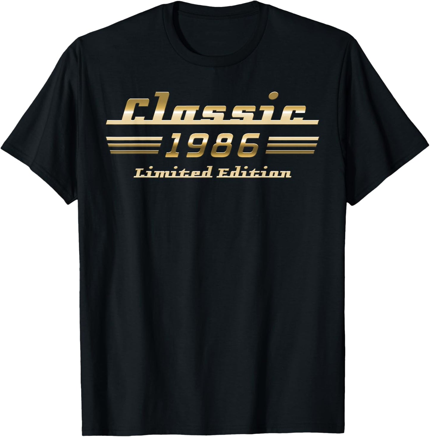 Classic 1986 Limited Edition Oldtimer 40. Geburtstag T-Shirt - T-Shirt | Black