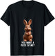 You Want A Piece Of Me? Funny Chocolate Easter Bunny Joke V-Neck T-Shirt - T-Shirt | Black