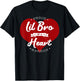 Proud Lil Bro Of A Heart Warrior CHD Surgery Transplant T-Shirt - T-Shirt | Black
