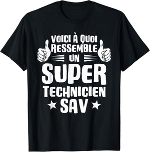 Here's What a Super Technician SAV Looks Like T-Shirt - T-Shirt | Black