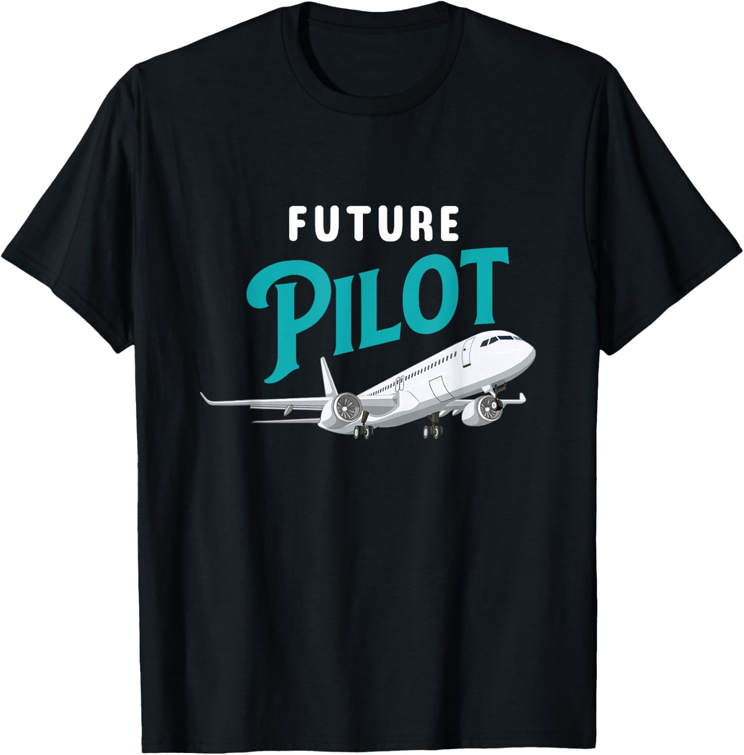 Future Pilot - Airline Pilot Aviation Lovers Aircraft , Black, S T-Shirt - T-Shirt | Black