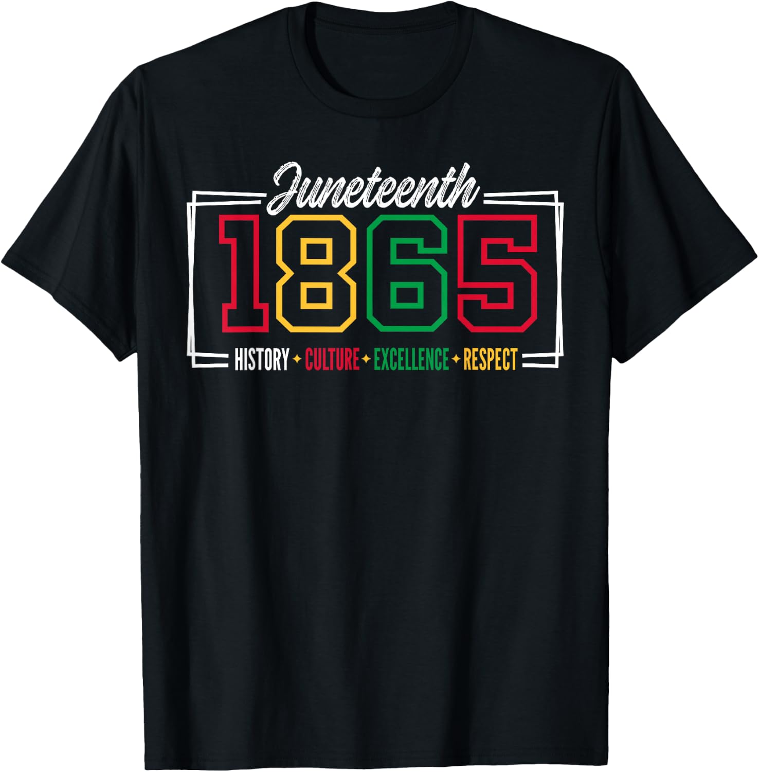 Juneteenth 1865 Shirts Men June 19th Freedom Day T-Shirt - T-Shirt | Black