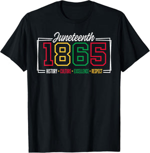 Juneteenth 1865 Shirts Men June 19th Freedom Day T-Shirt - T-Shirt | Black
