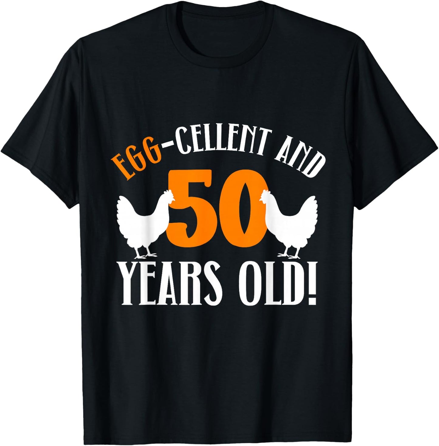 50th Birthday 50 Years Old Chicken Farmer Chicken Lover T-Shirt - T-Shirt | Black