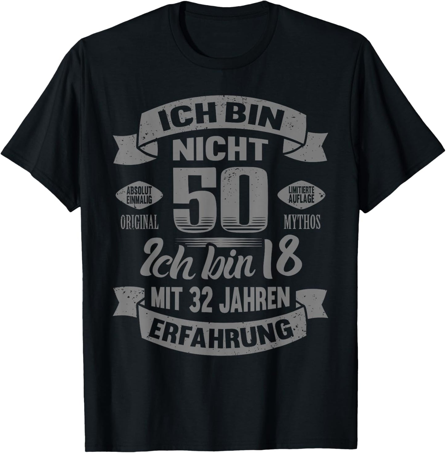 50. Geburtstag Männer Frauen Lustig 50 Jahre T-Shirt - T-Shirt | Black