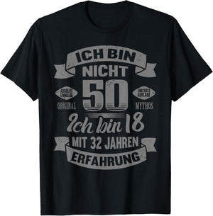 50. Geburtstag Männer Frauen Lustig 50 Jahre T-Shirt - T-Shirt | Black