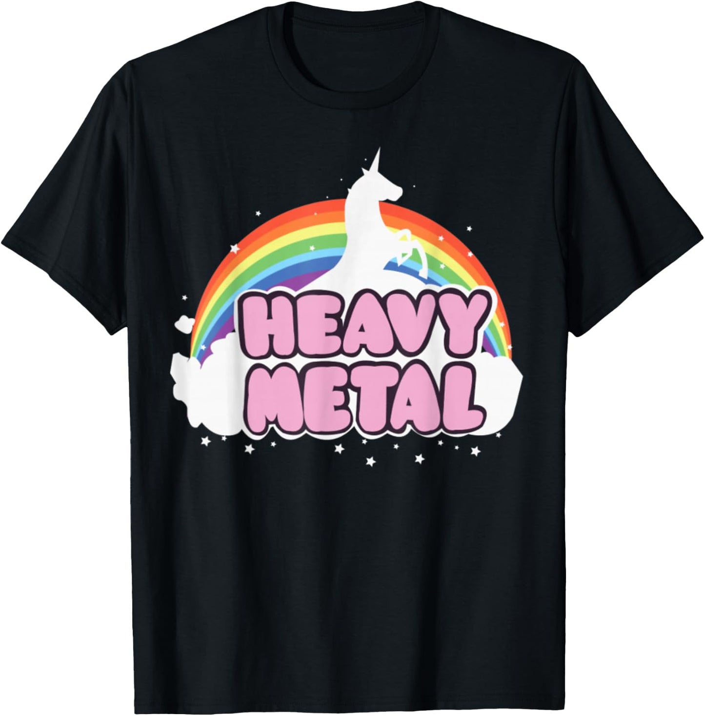 Heavy Metal Unicorn Music Ella Lopez , black T-Shirt - T-Shirt | Black