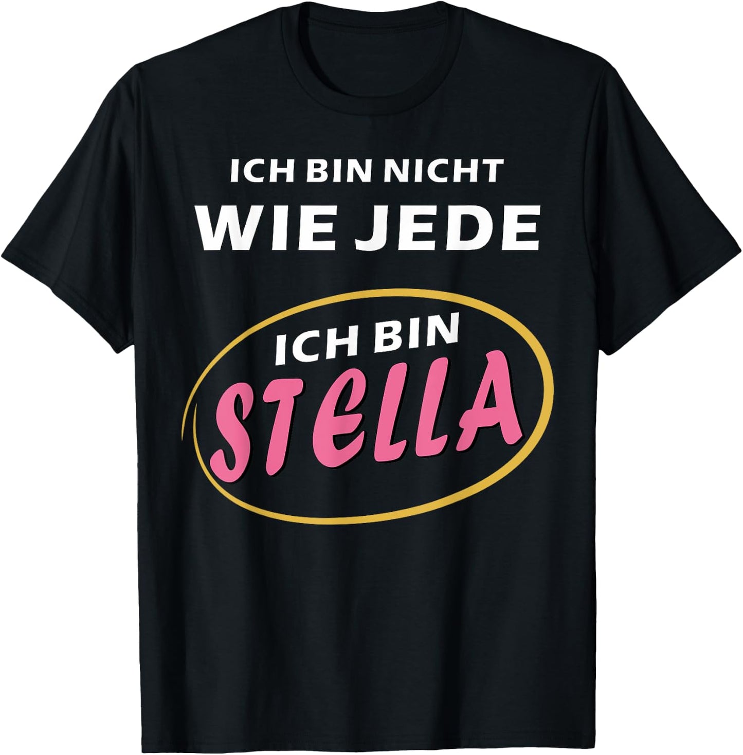 Stella First Name Girls Women Gift Ideas for Stella , black T-Shirt - T-Shirt | Black