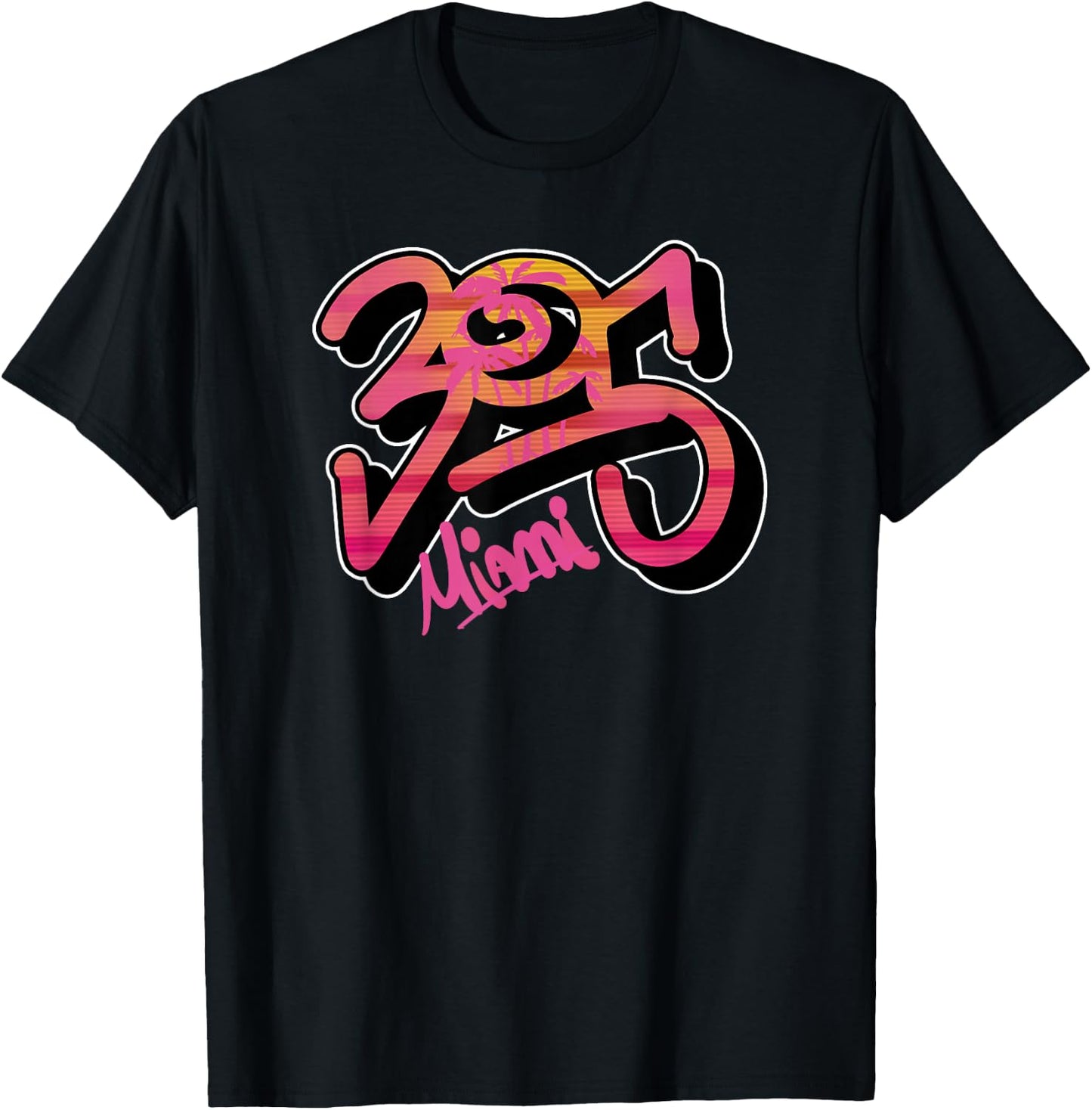 305 Miami Swag T-Shirt - T-Shirt | Black
