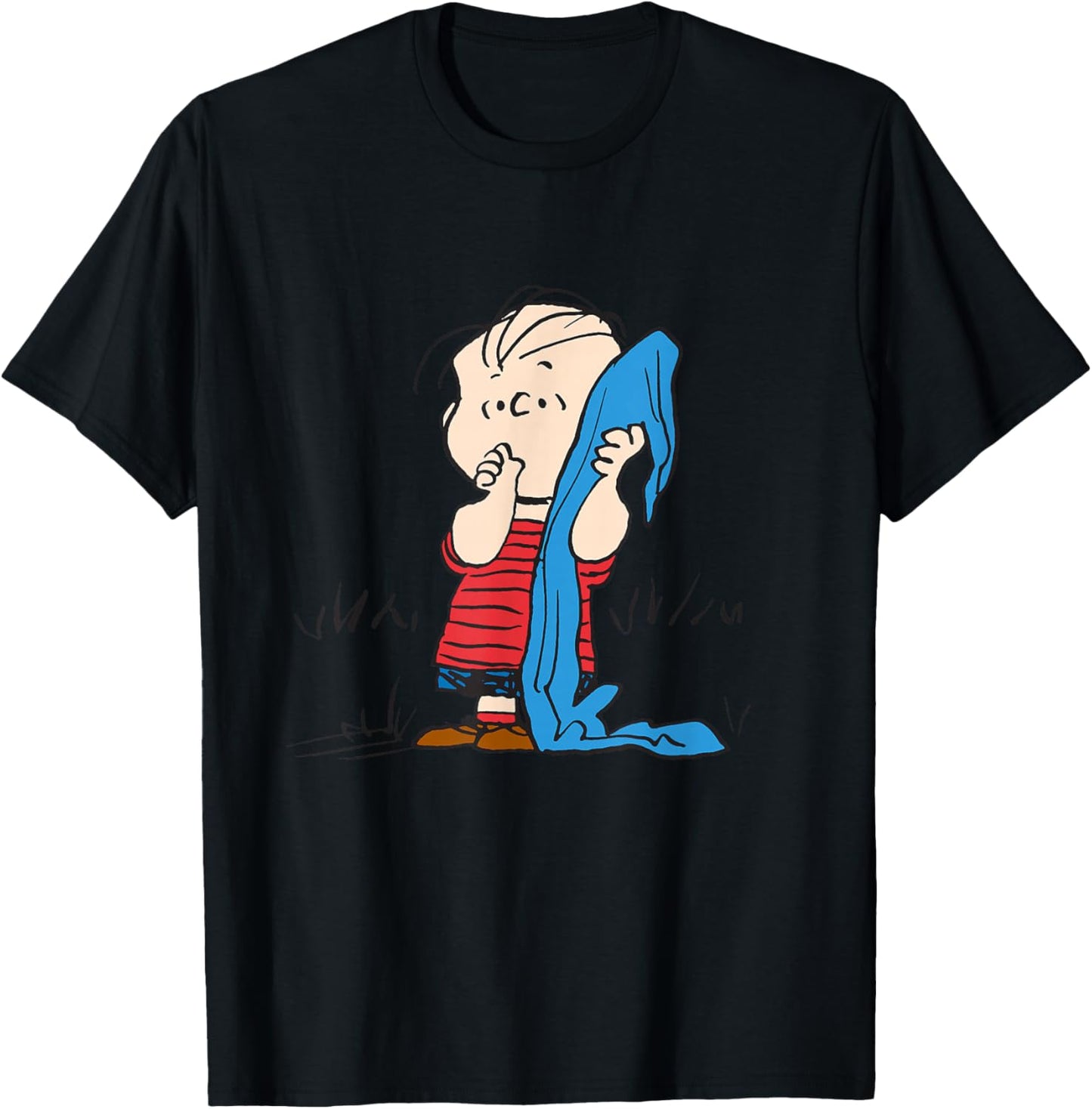 Peanuts Linus Van Pelt , blue T-Shirt - T-Shirt | Black