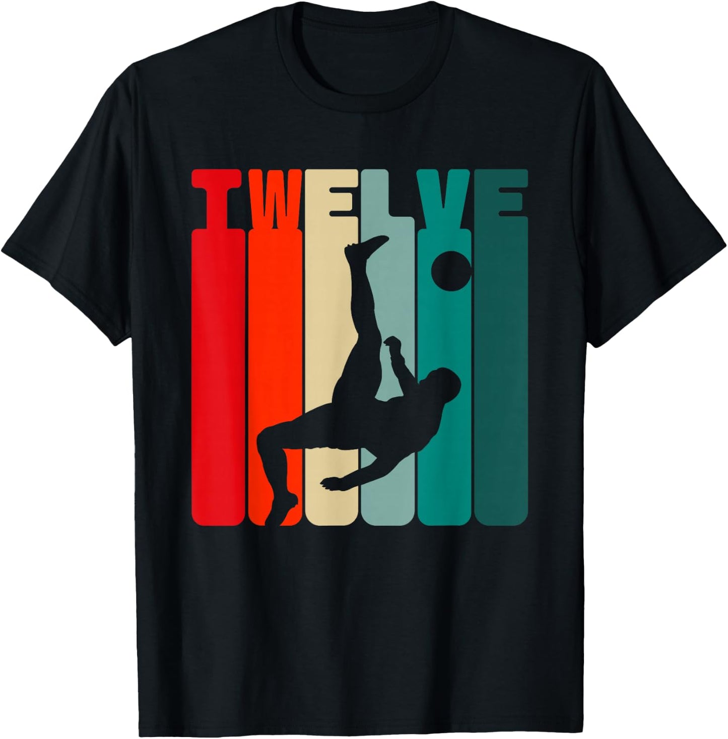 12. Geburtstag Fußballer 12 Jahre Fußball Jungs T-Shirt - T-Shirt | Black