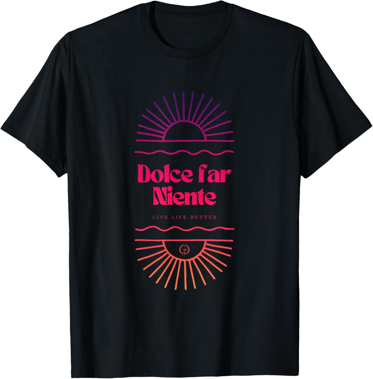 Dolce Far Niente #35 - Friedlicher Urlaub T-Shirt - T-Shirt | Black