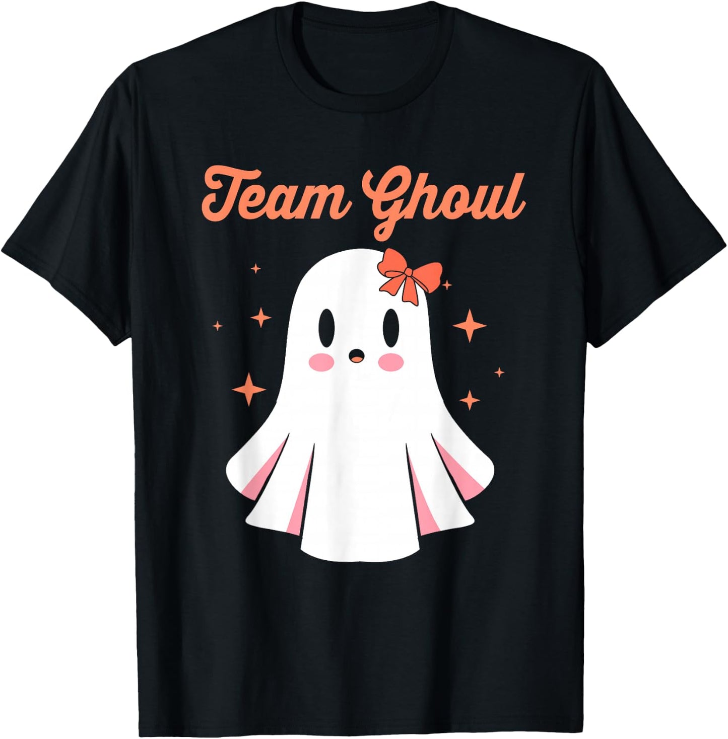 Baby Shower Team Girl Halloween Gender Reveal Team Ghoul T-Shirt - T-Shirt | Black