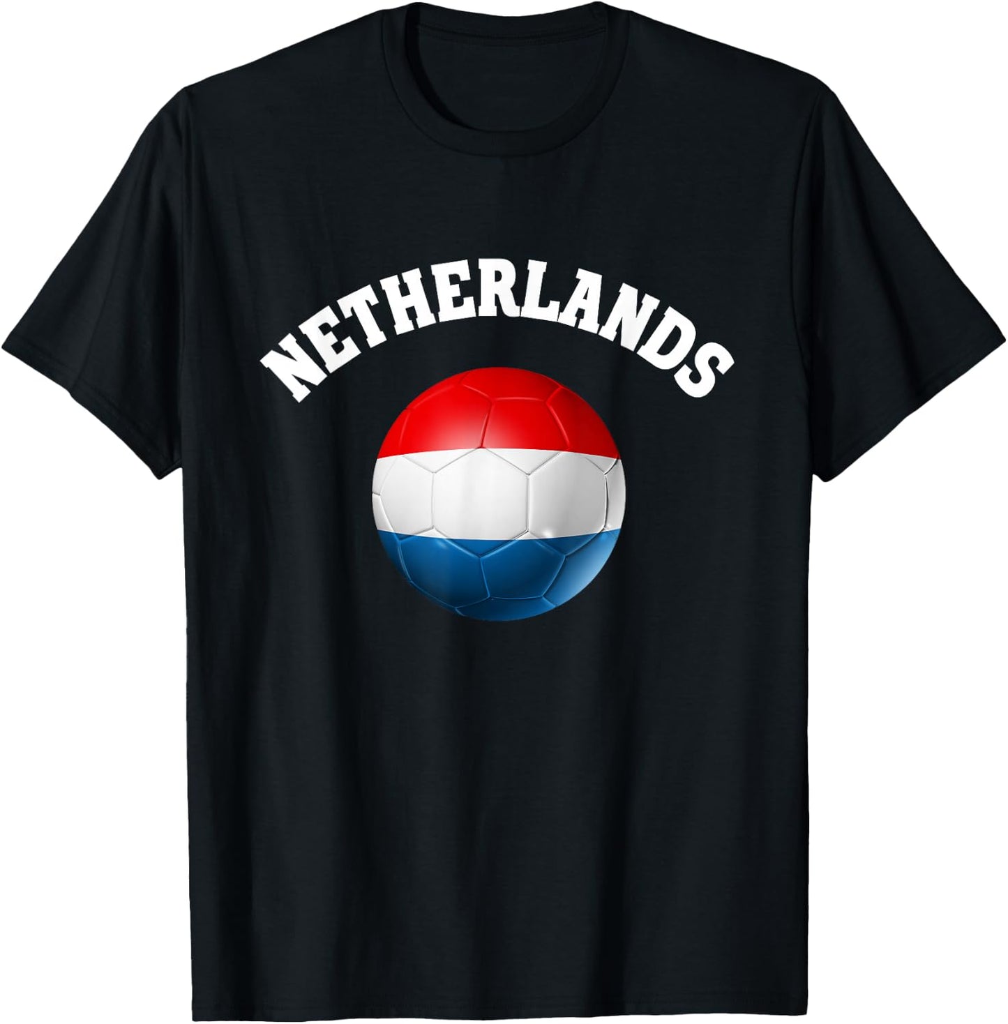 Vintage Netherlands Soccer Nederland Voetbal T-Shirt - T-Shirt | Black