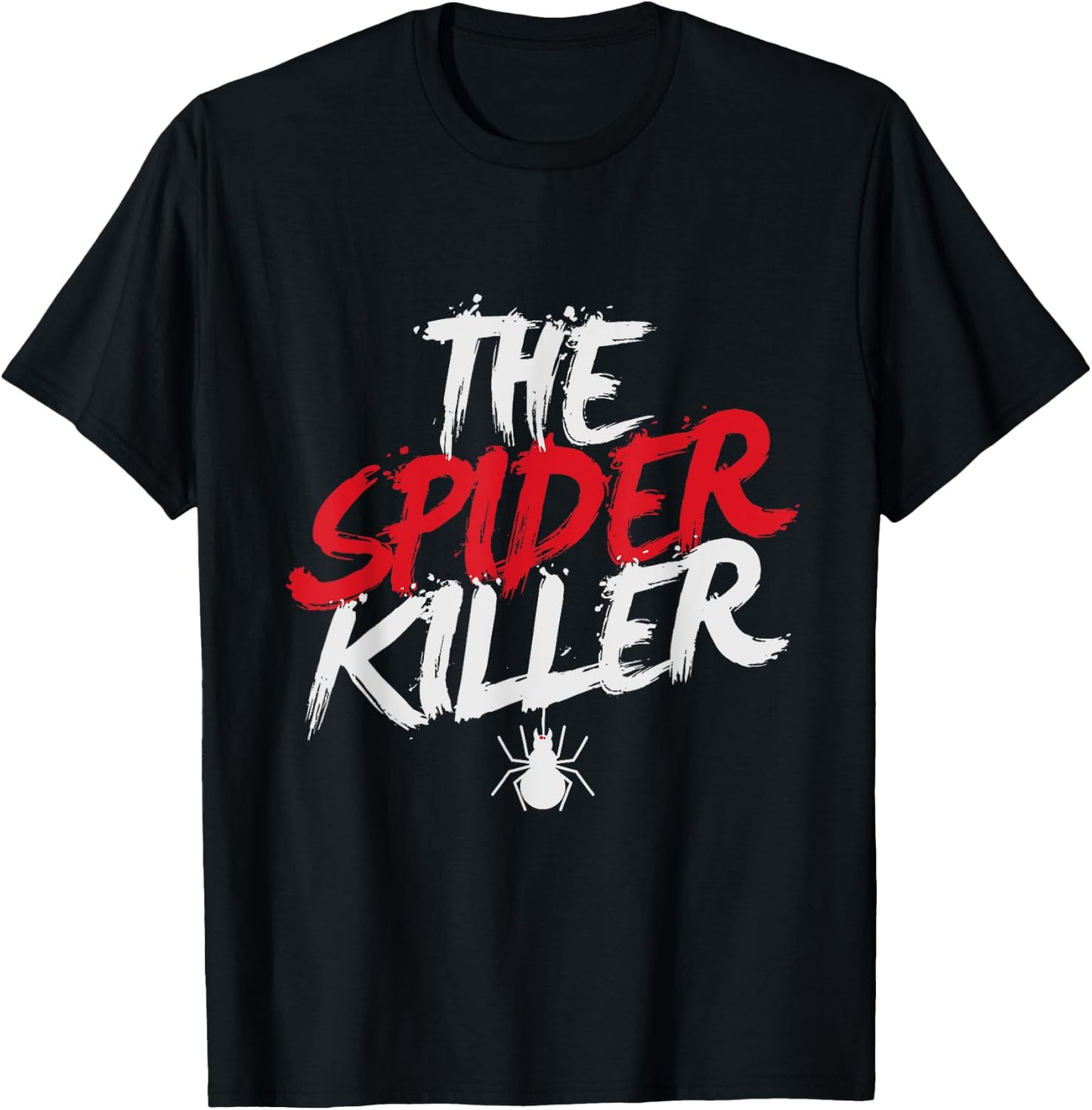 Creepy Spiders Halloween Shirt Trick Treat Cobweb Killer Boo T-Shirt - T-Shirt | Black