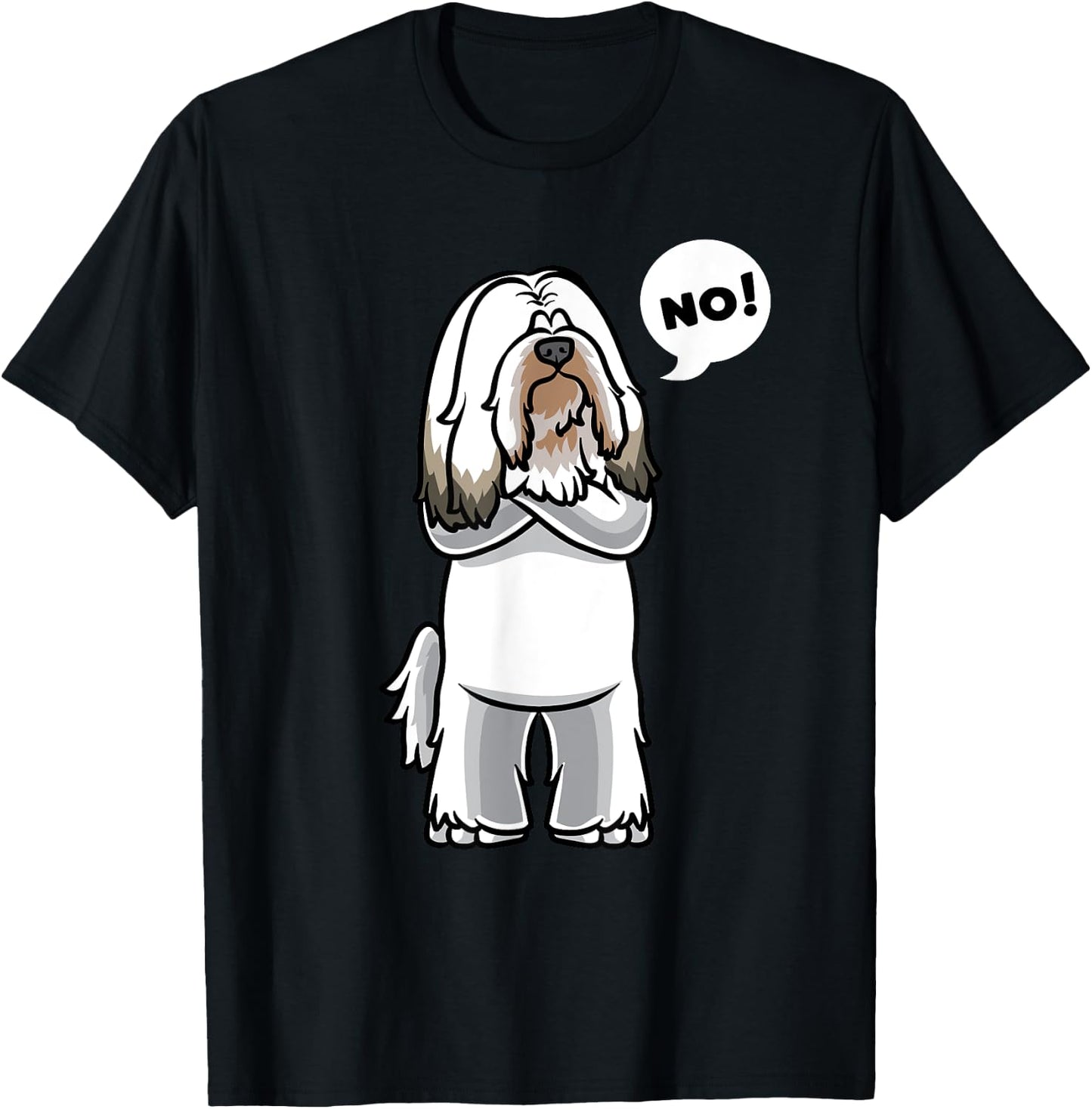 Stubborn Tibetan Terrier Dog Women Girls Kids T-Shirt - T-Shirt | Black