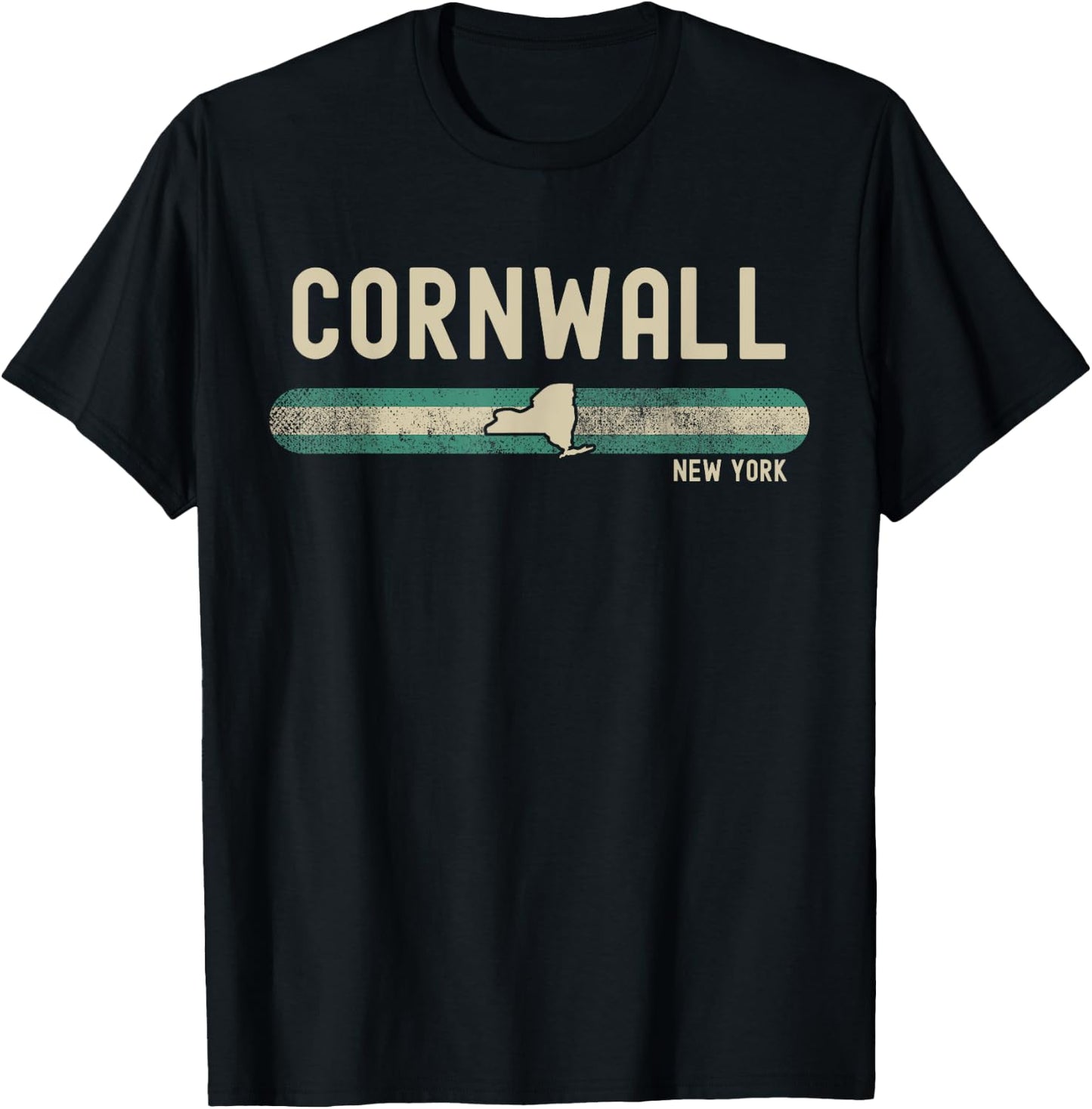 Cornwall NY | New York | Travel & 80s Style T-Shirt - T-Shirt | Black
