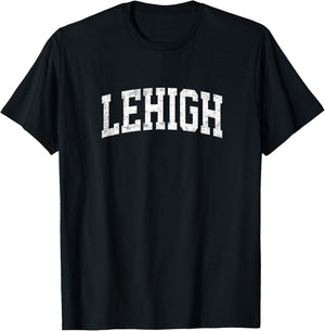 Lehigh Pennsylvania PA Vintage Athletic Sports Design T-Shirt - T-Shirt | Black