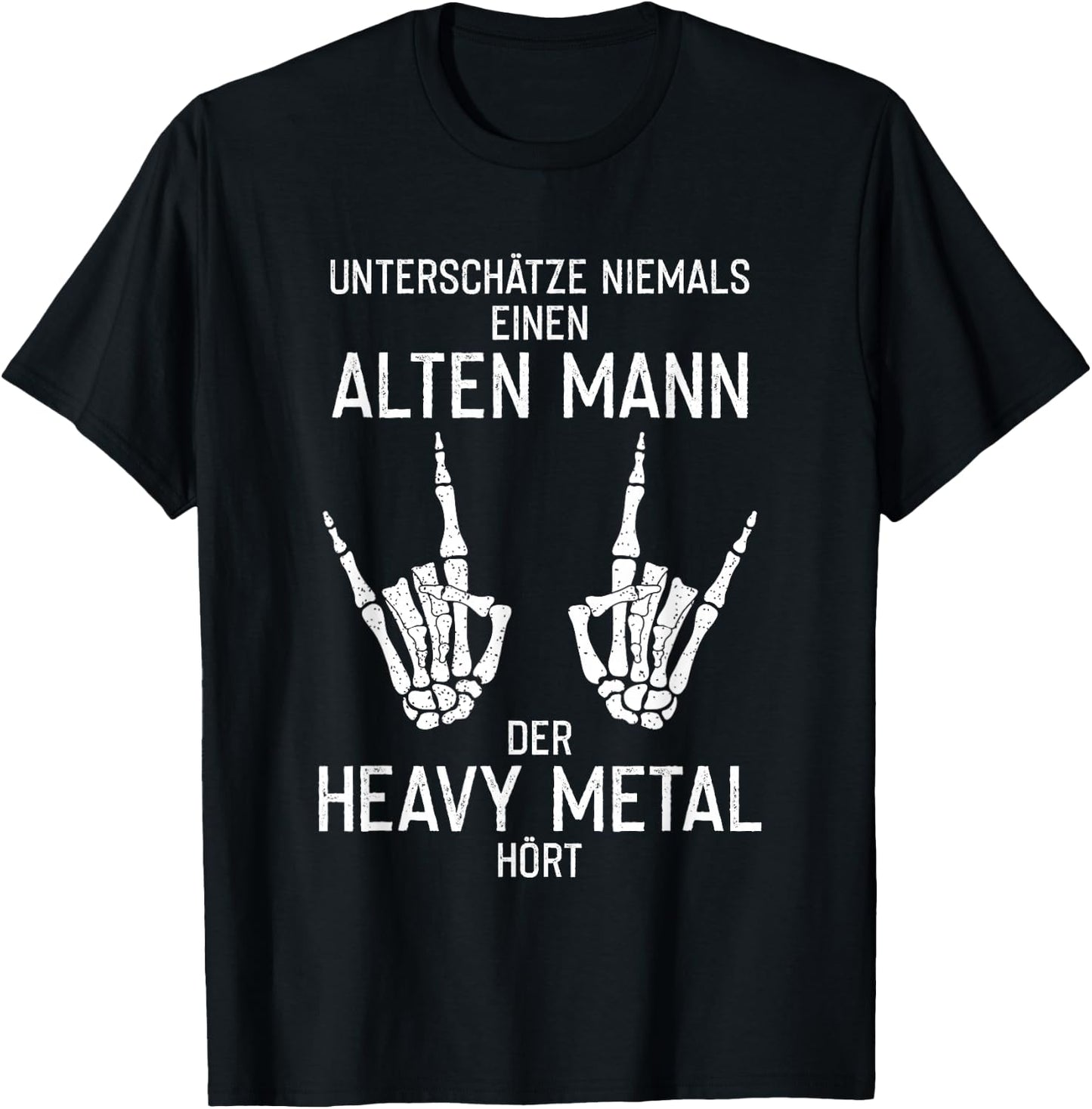 Band Music Heavy Metal Rock Old Man T-Shirt - T-Shirt | Black