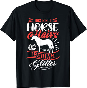 Funny Horse Shirt Girls IBERIAN HORSE Gift Women T-Shirt - T-Shirt | Black