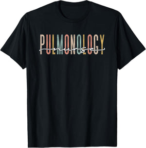 Pulmonology Nurse Pulmonary Medical Assistant Pulmonologist T-Shirt - T-Shirt | Black